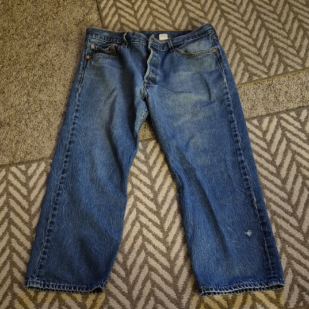 Vintage Levi's 501 Relaxed Fit Blue Jeans